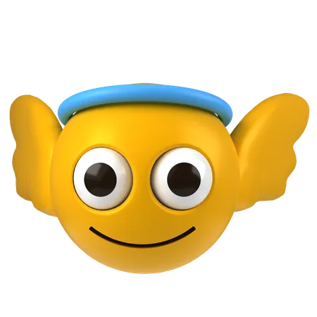 Ange emoji  3D Icon