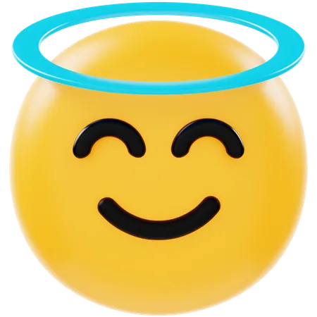 Ange emoji  3D Icon