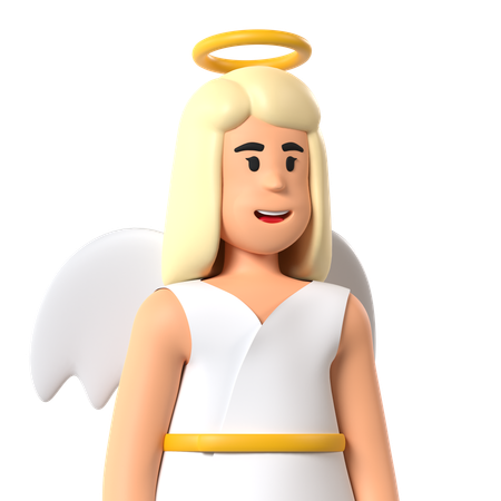 Ángel  3D Icon