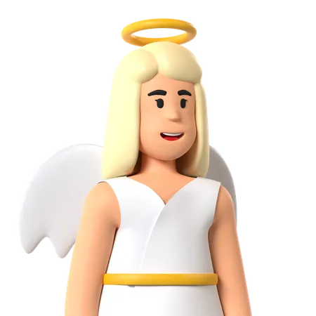 Ángel  3D Icon