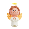 3d 3d angel emoji