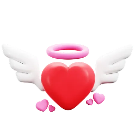 Corazón de Angel  3D Icon