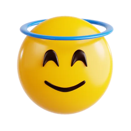 Angel Emoji  3D Icon
