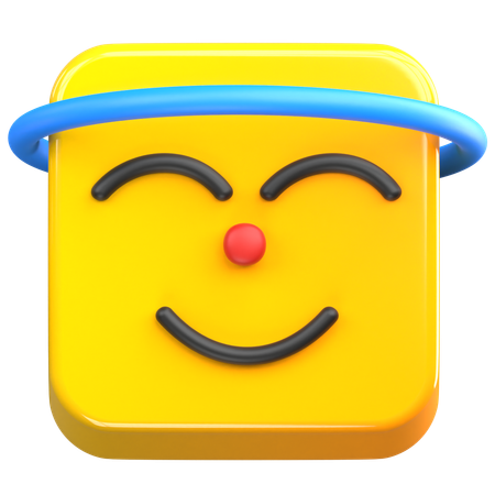 Angel Emoji  3D Icon