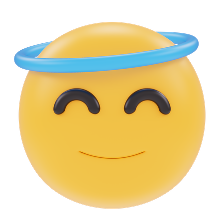 Angel Emoji  3D Icon