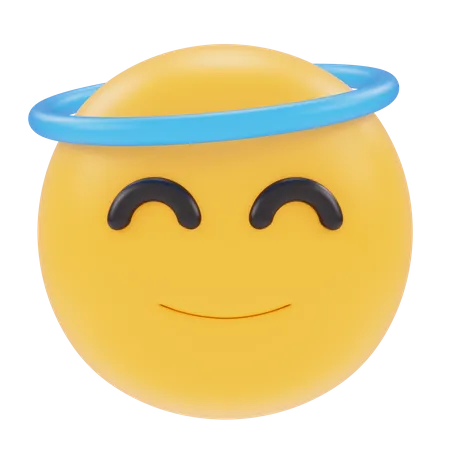 Angel Emoji  3D Icon