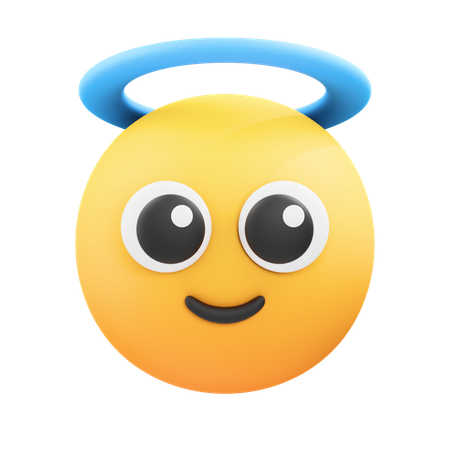 Angel emoji 3D Icon