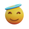 angel emoticon emoji 3d