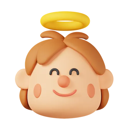 Angel Face  3D Icon