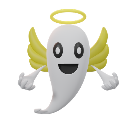 Ángel fantasma  3D Icon