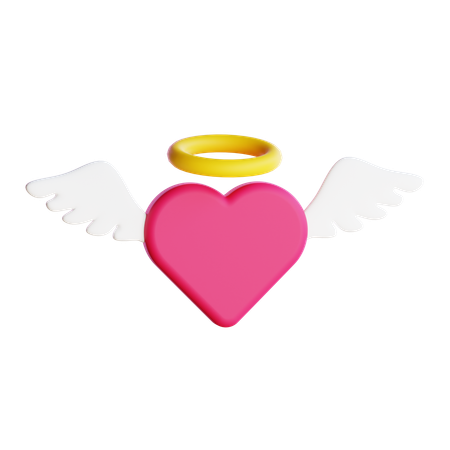 Angel Heart  3D Icon