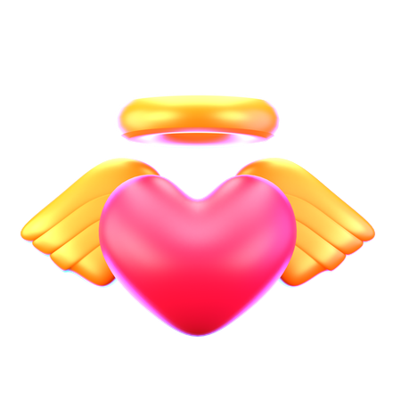 Angel Heart  3D Icon