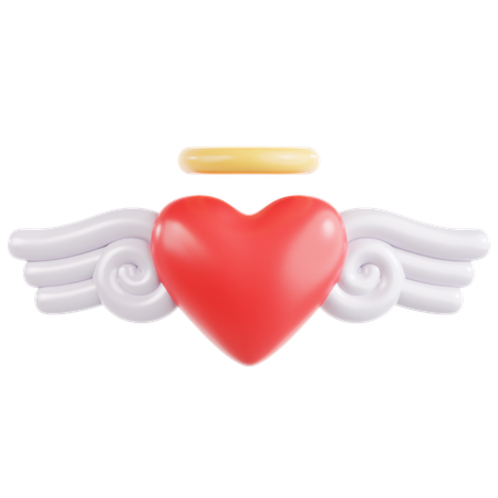 Angel Heart  3D Icon