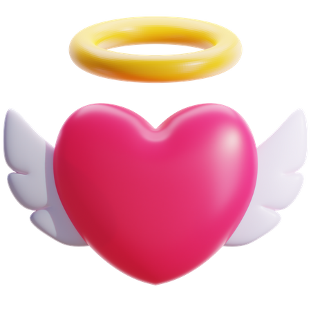 Angel Heart  3D Icon