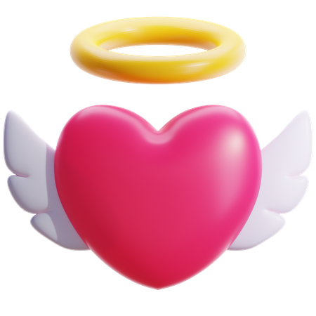 Angel Heart 3D Icon