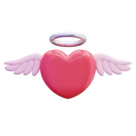 Angel Heart Wings  3D Icon