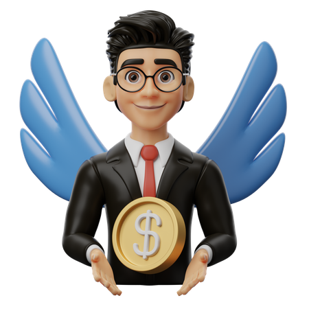 Angel-Investor  3D Icon