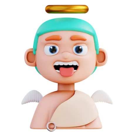 Angel Man  3D Icon