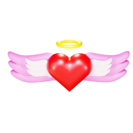 3 D Render Valentine Angel Of Love 3D Icon