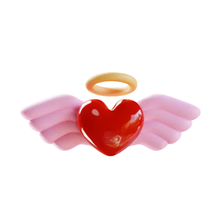 3 D Render Valentines Day Angel Of Love 3D Icon