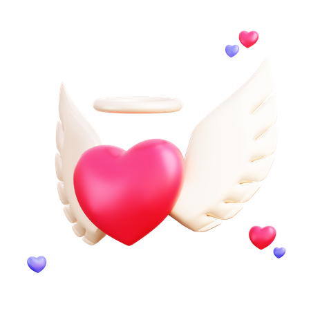 Angel of love  3D Illustration