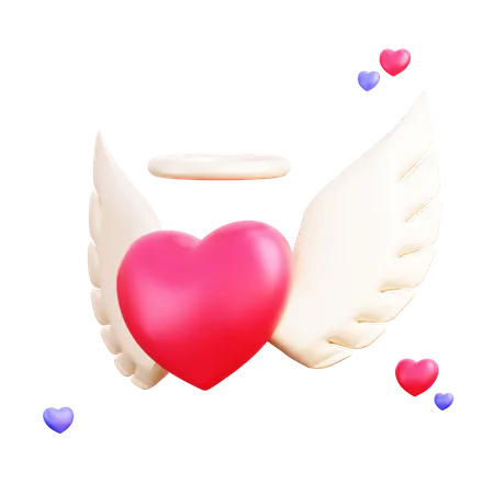 Angel of love  3D Illustration