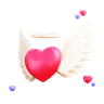 3d love angel illustration