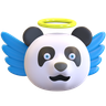 panda emoji 3d illustration