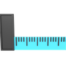 measurement ruler 3d logos