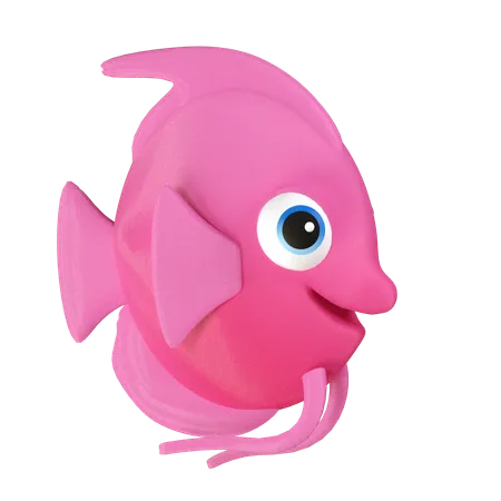 Angelfish Illustration In 3 D Design 3D Icon