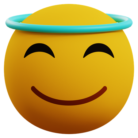 Angelic Emoji  3D Icon