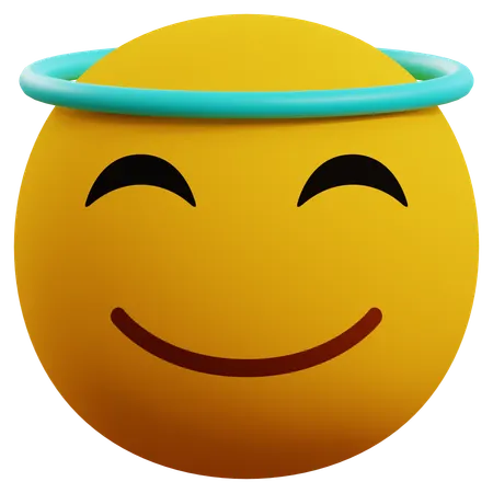 Angelic Emoji  3D Icon