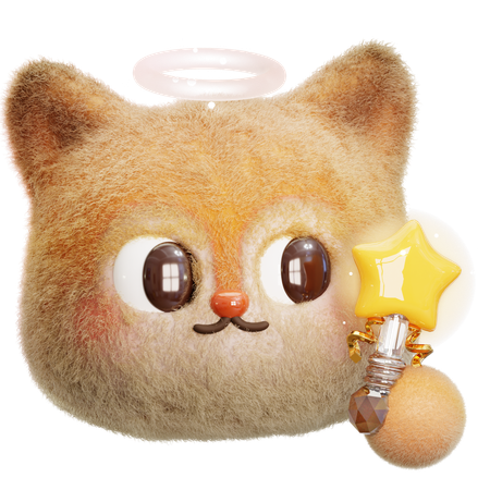Angelic Squirrel  3D Icon
