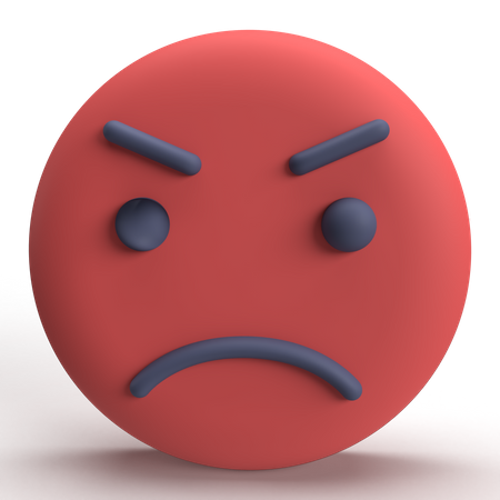 Anger Emoji  3D Icon