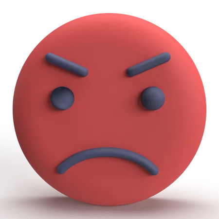 Anger Emoji  3D Icon