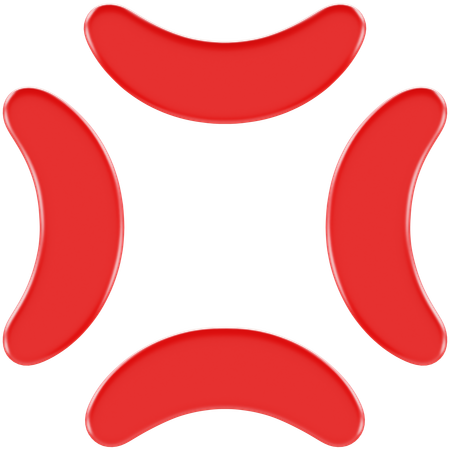 Anger Symbol  3D Icon