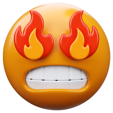 Anggry Fire Emoji  3D Icon
