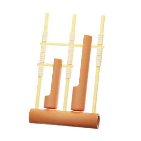 Angklung  3D Icon