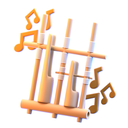 Angklung  3D Icon