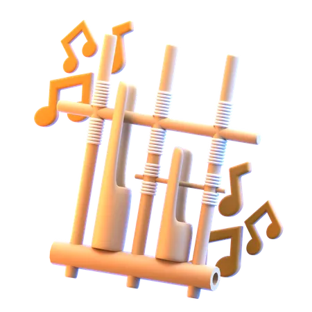 Angklung  3D Icon