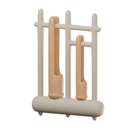 Angklung 3D Icon