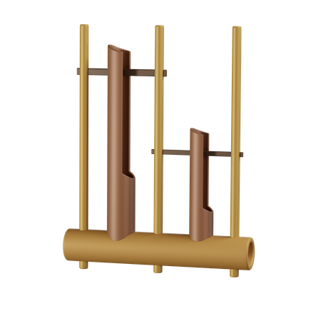 Angklung  3D Illustration