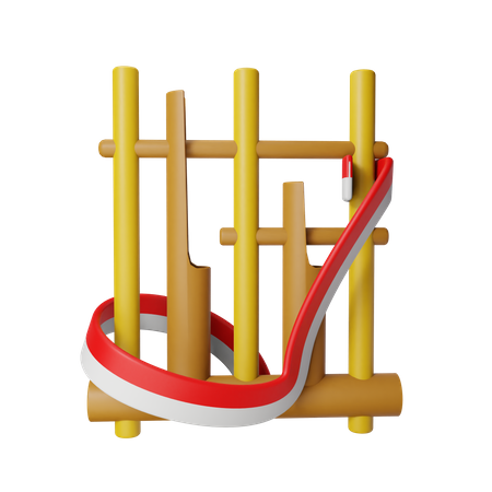 Angklung  3D Illustration