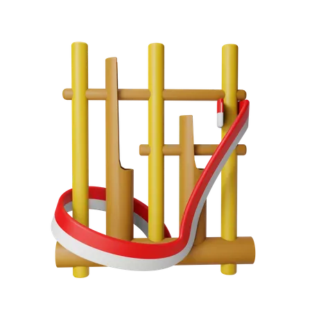 Angklung  3D Illustration