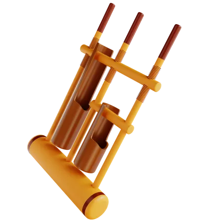 Angklung 3D Icon