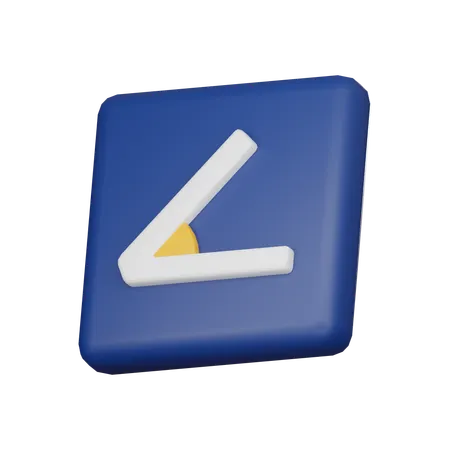 각도  3D Icon