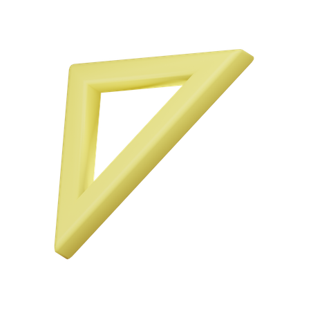 Forme abstraite d'angle creux  3D Icon