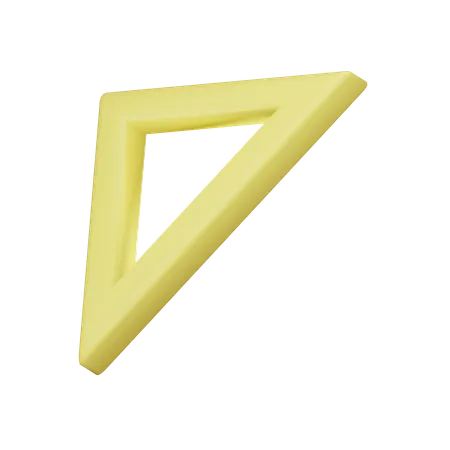 Forme abstraite d'angle creux  3D Icon