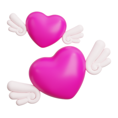 Angle Heart  3D Icon