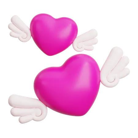 Angle Heart  3D Icon